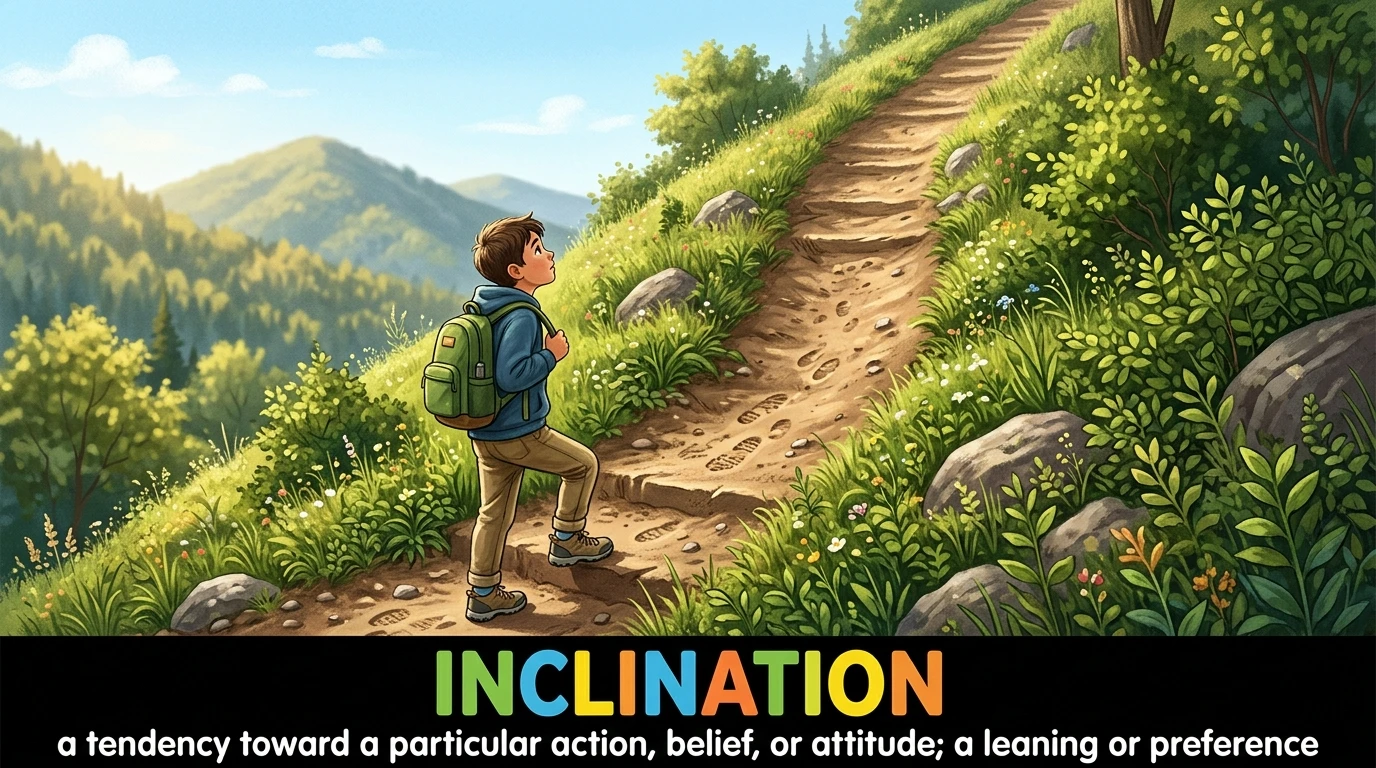 English Illustration for inclination